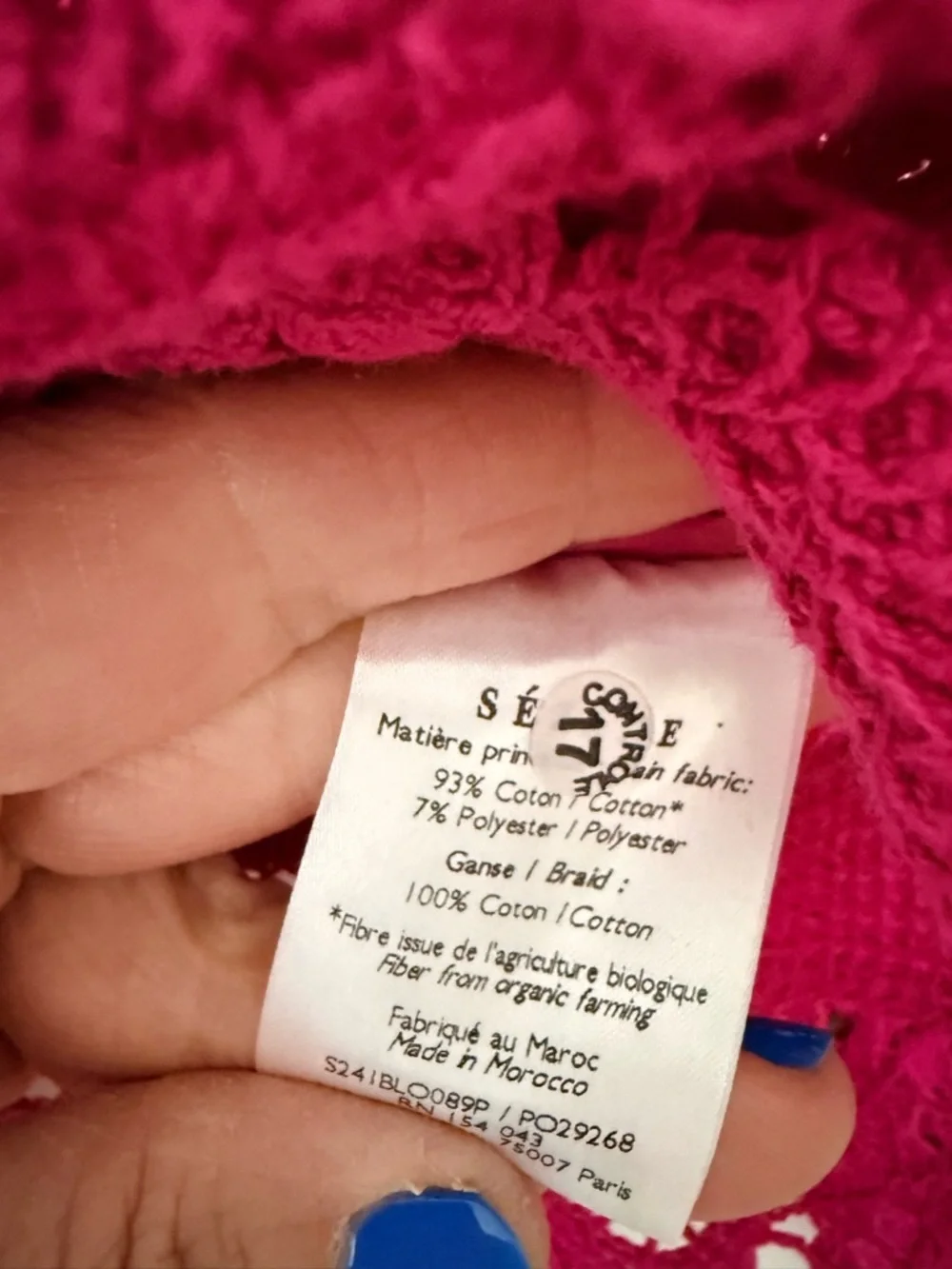 Sezane Alvere blouse in Peony size US 4 or EU 36 - Picture 9 of 11